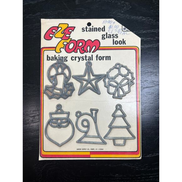 Vintage Craft- unopened- EZE form- Baking crystal form- suncatchers- set of 6 - Picture 1 of 5